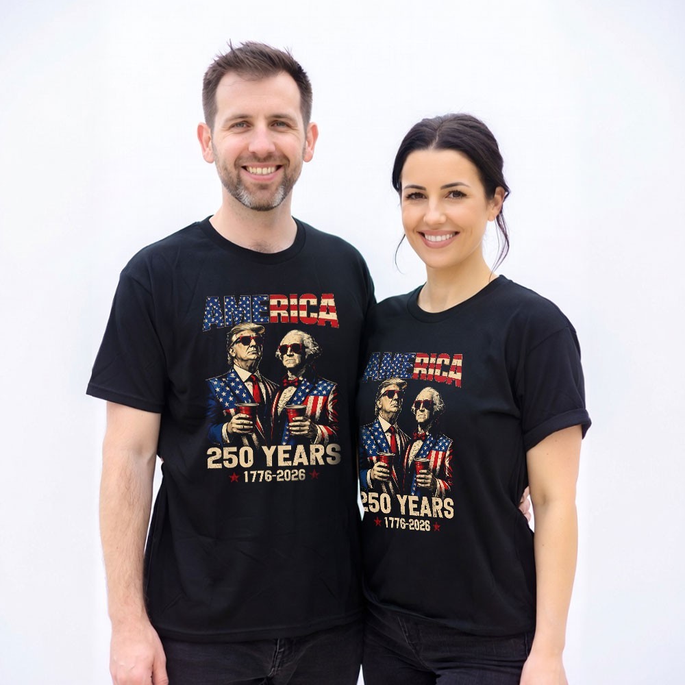 250 Years America Anniversary 250th Funny Trump Washington Unisex T-Shirt gallery