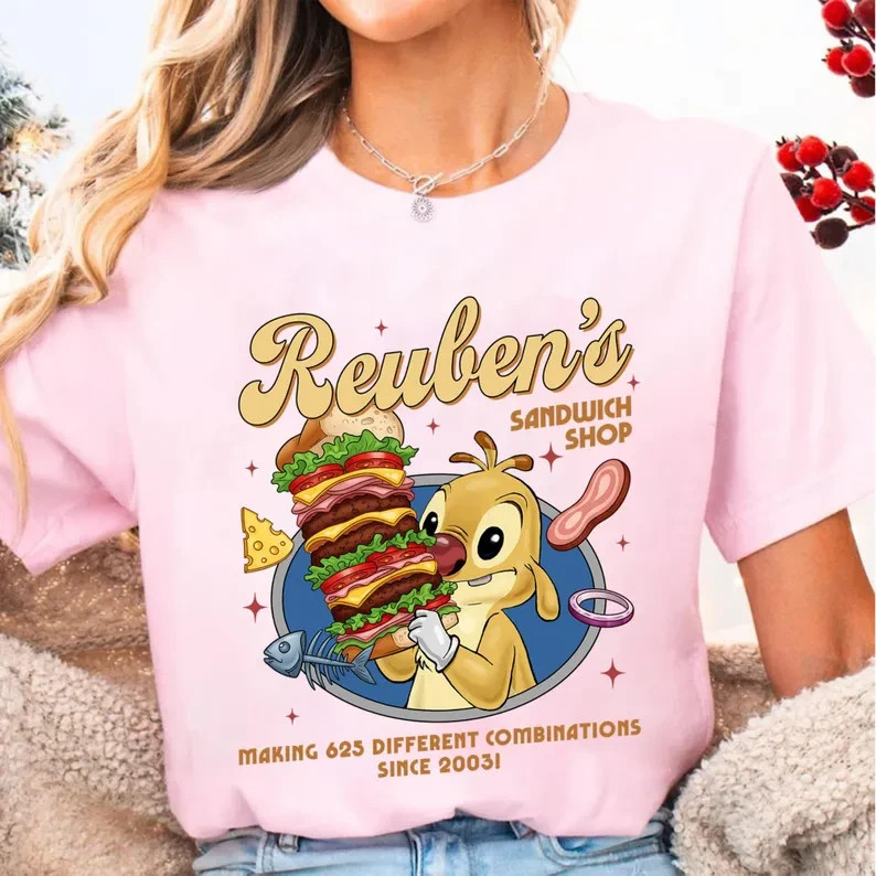 Lilo And Stitch Reuben Shirt, Reuben’s Sandwich Shop Shirt, Stitch Experiment gallery