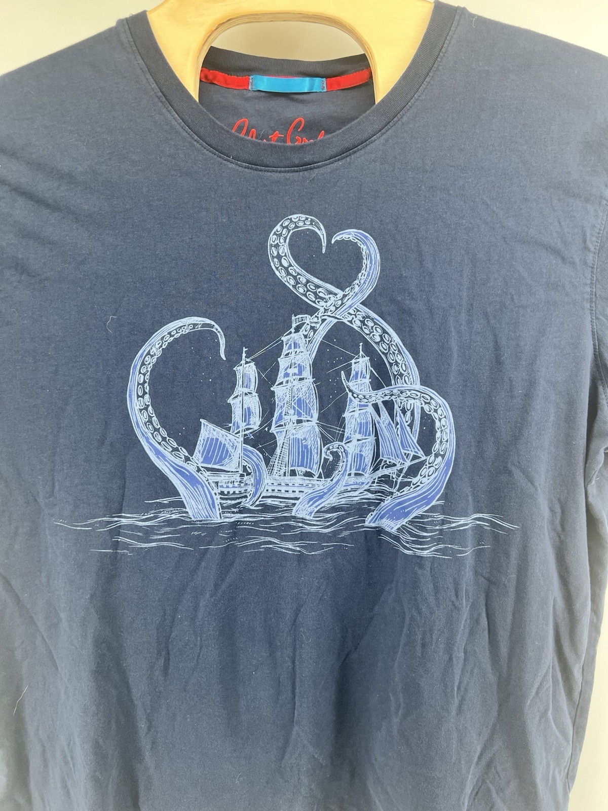 Robert Graham T Shirt Mens XXL 2XL Kraken Nautical Schooner Cotton Short Sleeved gallery