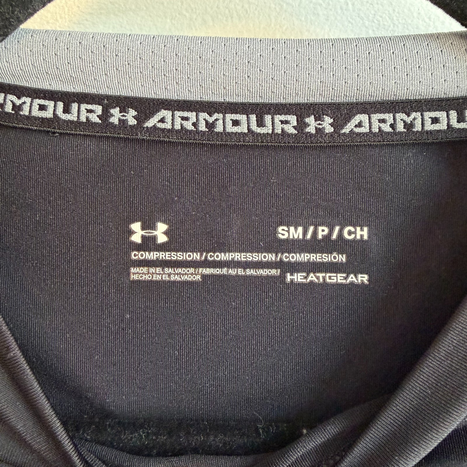 Under Armour HeatGear Compression Shirt Black Mens S Short Sleeve Athletic gallery