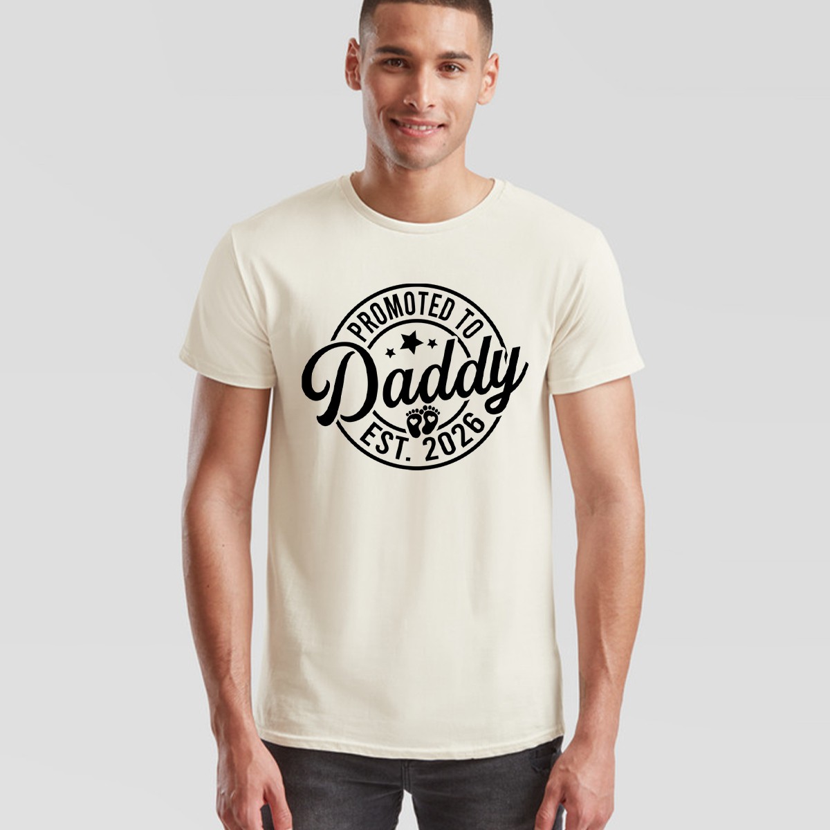 Promoted To Daddy Mens T Shirt Est 2026 Best Dad Father's Day Novelty Tee gallery
