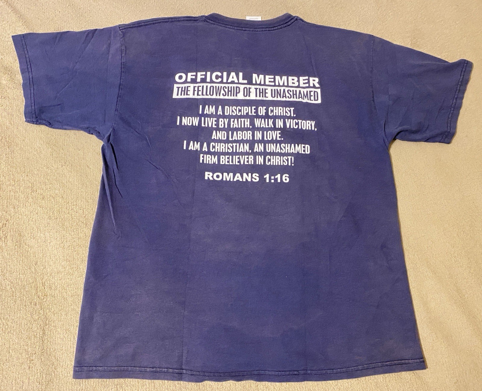 Vintage FBI Firm Believer In Christ Faded Black Tshirt Y2k Christian Faded gallery