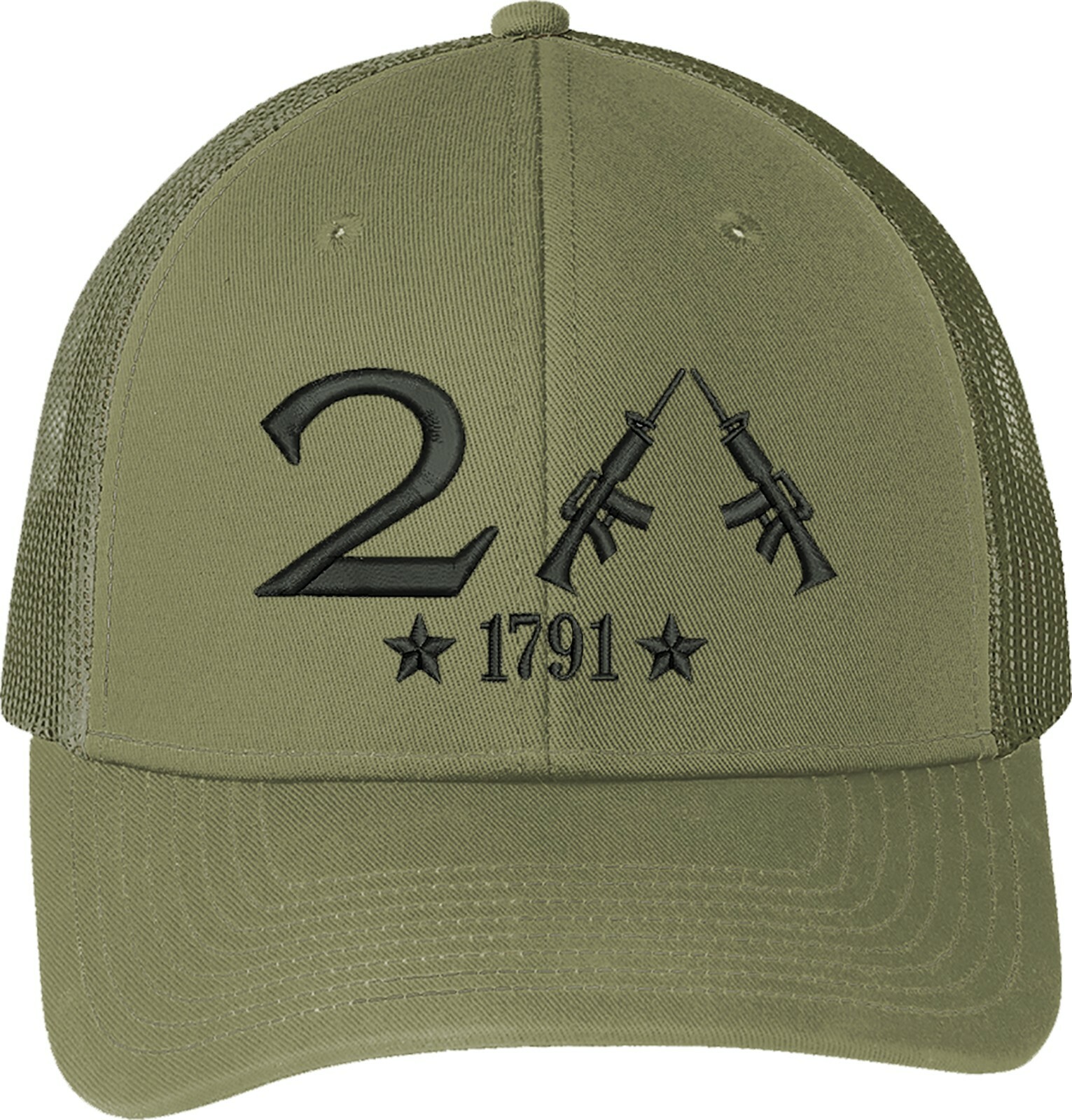 Only 2nd Amendment 1791 Guns Embroidered One Size Fits All Baseball Hats gallery