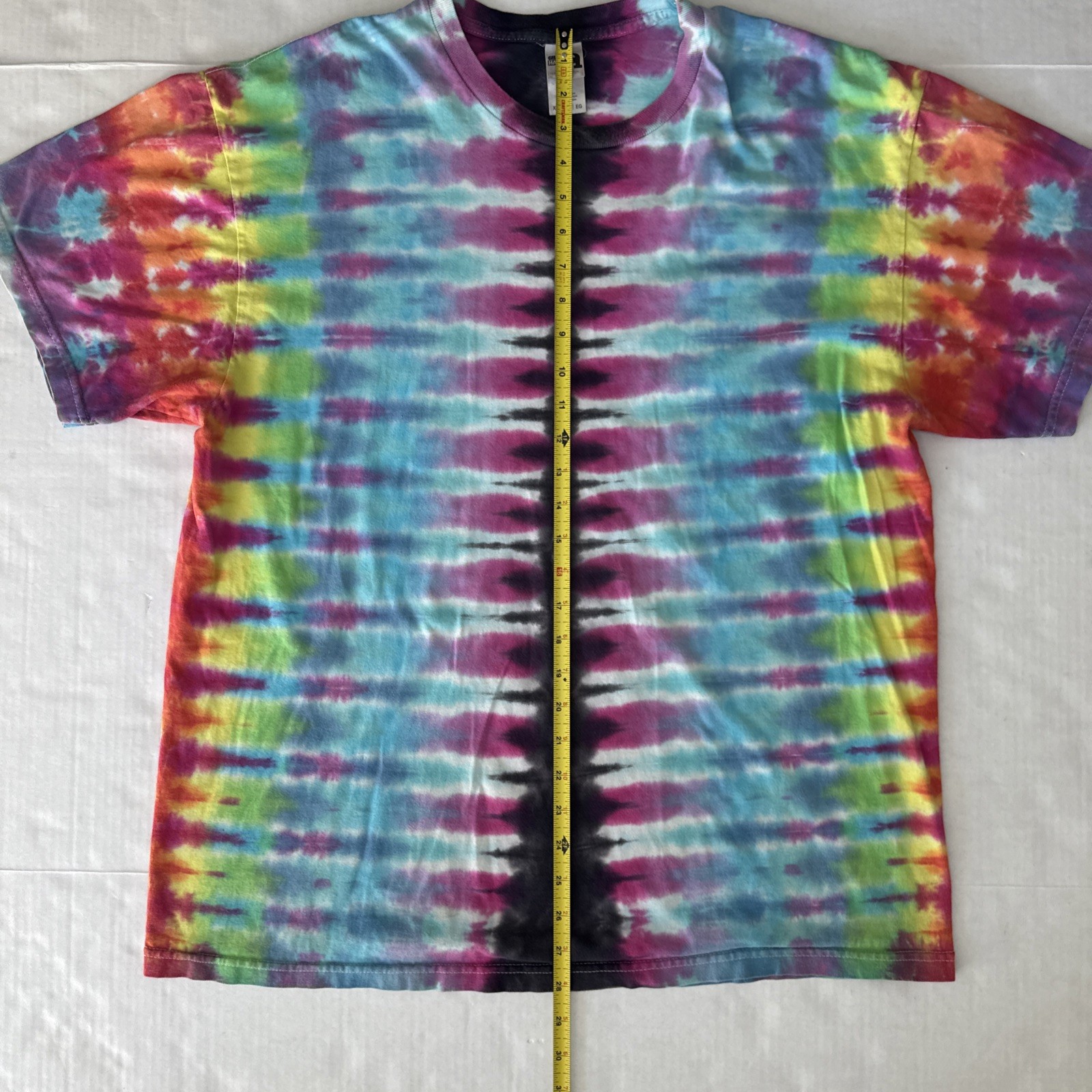 Gildan Hammer Tie Dye T Shirt XL Rainbow Pattern Short Sleeve Cotton gallery