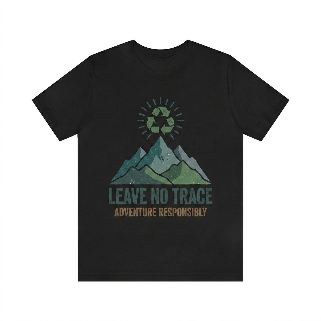 Leave No Trace T-Shirt - Adventure Responsibly Mountain Hiking Eco-Friendly Tee gallery