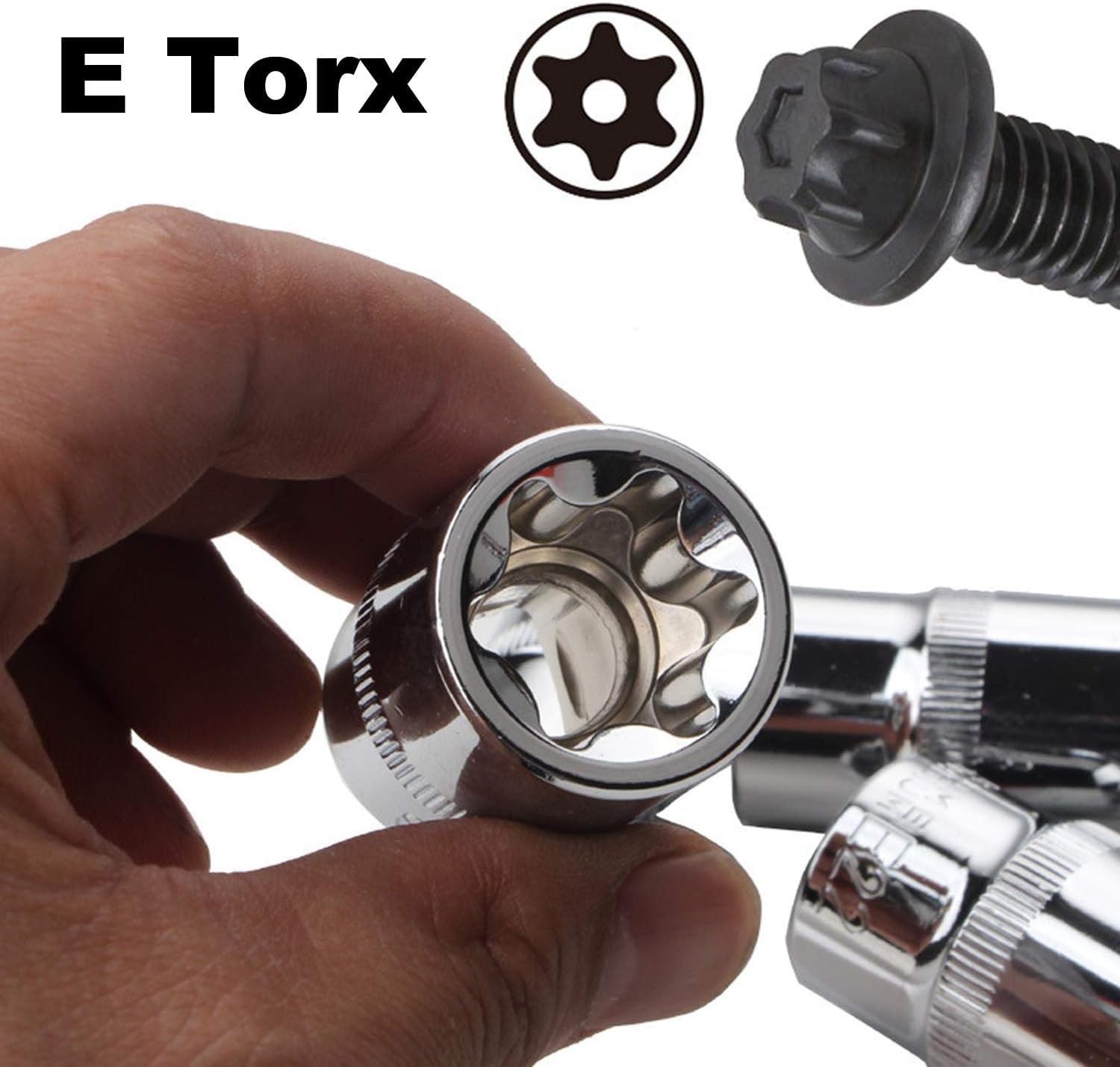 E4 – E24 Socket Set, Female Star Socket, Essential One Size, E