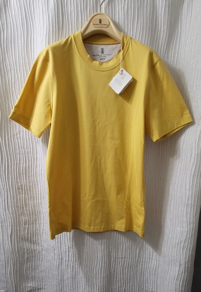 495$ BRUNELLO CUCINELLI MENS COTTON JERSEY T-SHIRT SZ:US S/48EU.Made In Italy gallery