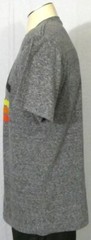 Peanuts Gray Large T-Shirt Snoopy Stripes Chill Cotton Blend