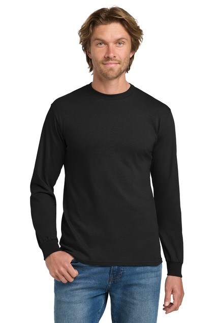 Gildan G540 Heavy Cotton Men’s Long Sleeve Crew Neck Plain Blank Stylish T-shirt