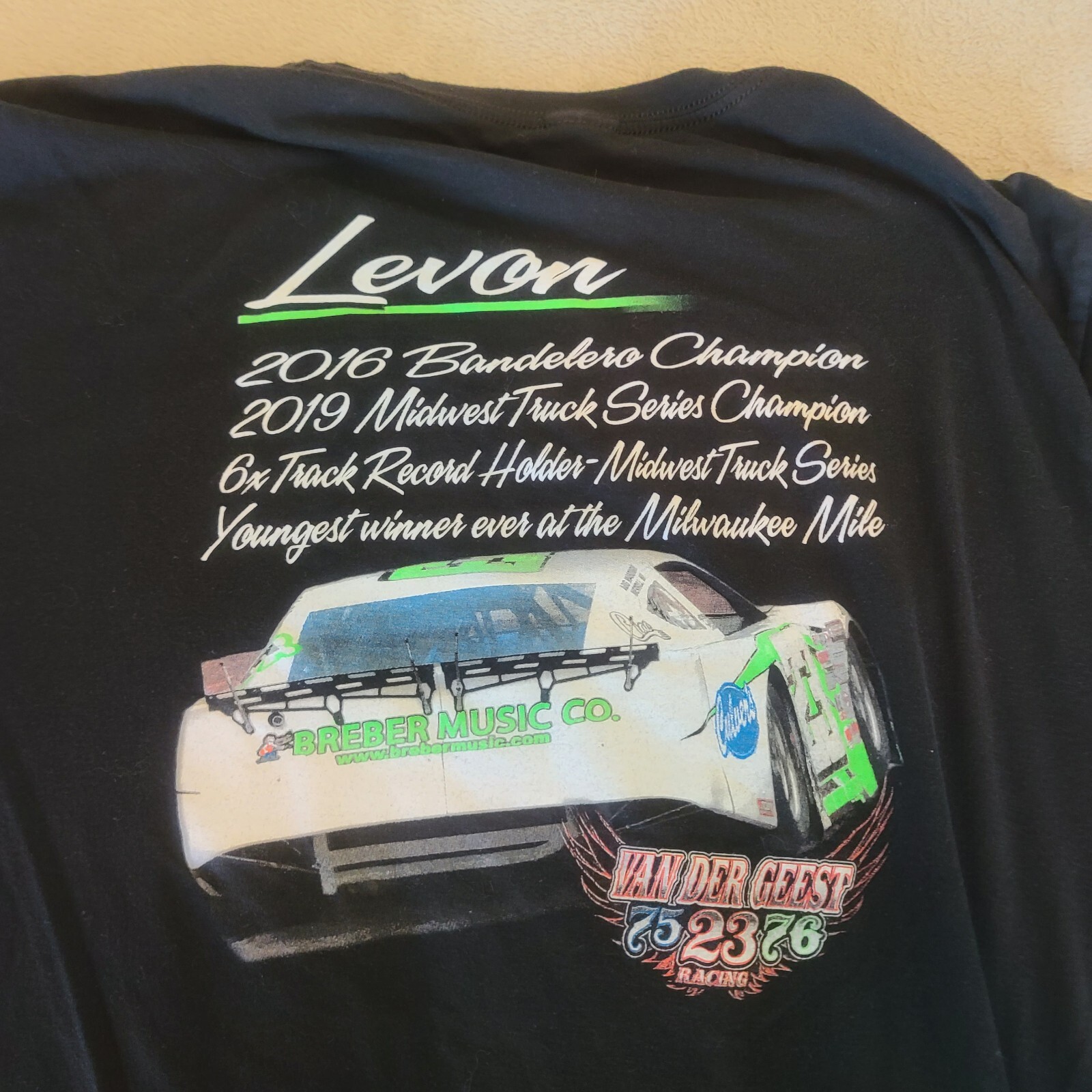 Levon Van Der Geest Mens Black Extra Large/2XL 75 23 76 Racing gallery