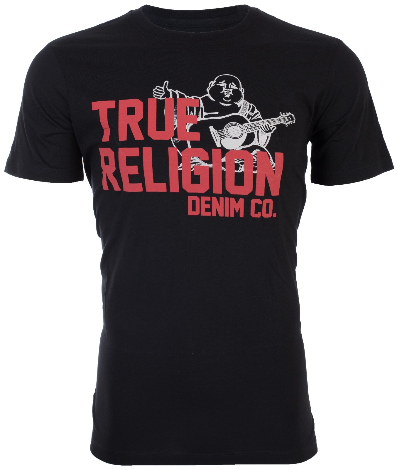 $69 TRUE RELIGION Black BUDDHA APPROVED Short Sleeve Designer Graphic T-shirt gallery