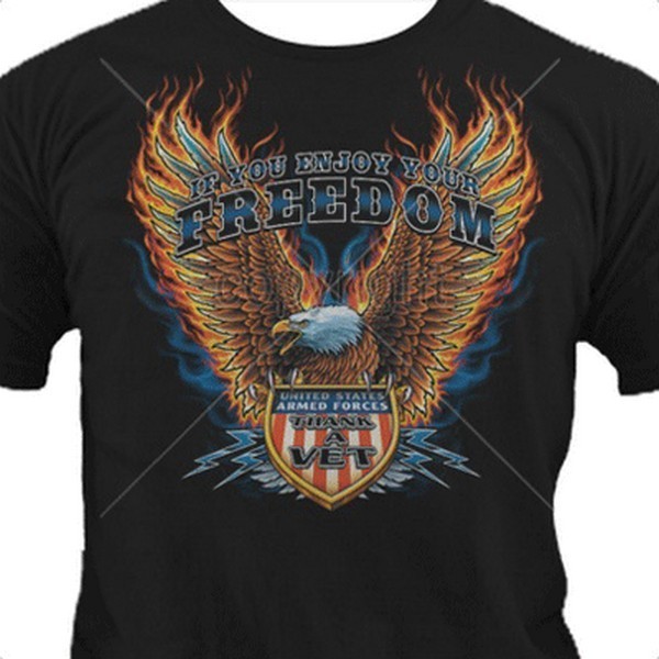 Eagle-Thank a Vet T Shirt You Choose Style, Size, Color Up to 4XL 10336