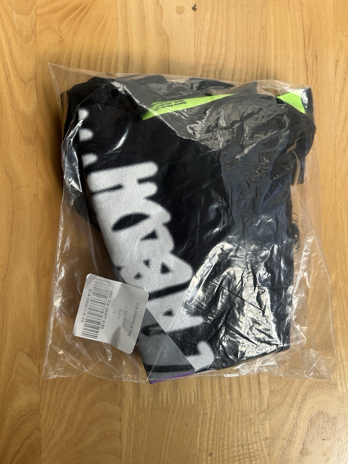 NWT Virgil Abloh Off-White x Champion Limited Edition Black Graphic T-Shirt gallery