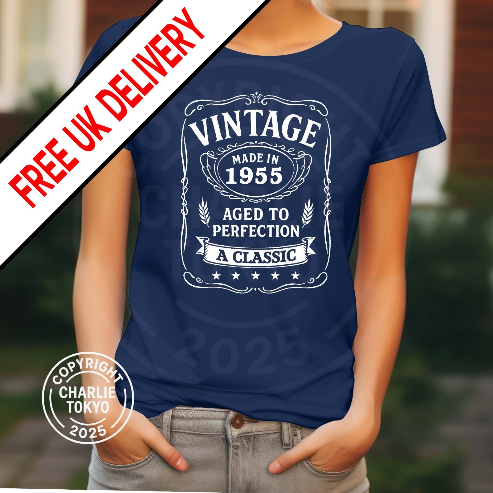 Mens 70th Birthday T Shirt 1945 Any Age any Year 40th 21st 30th 70th Gift Ladies gallery