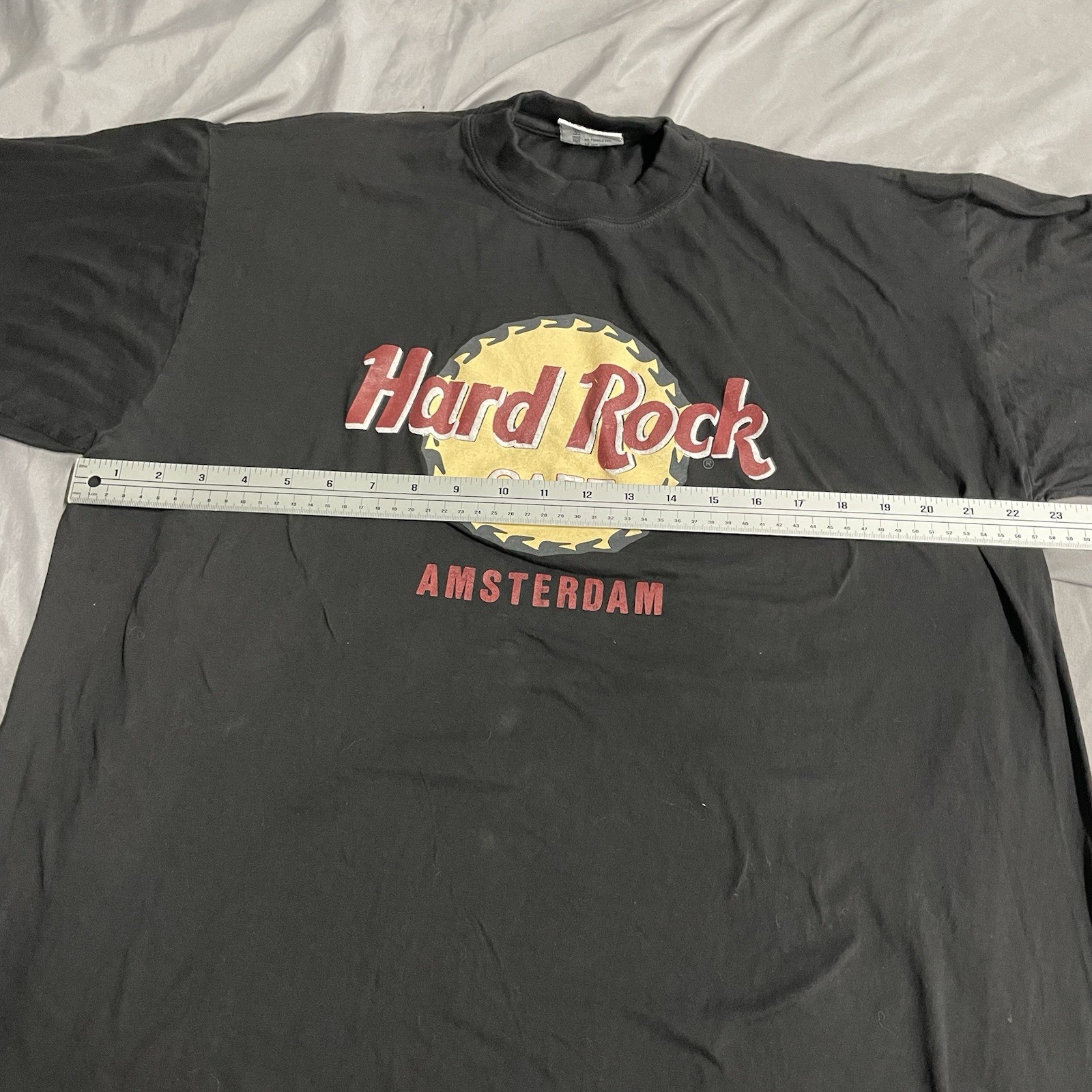 Vintage 90s Hard Rock Cafe T Shirt Mens Sz XL Amsterdam Restaurant Grunge Black gallery