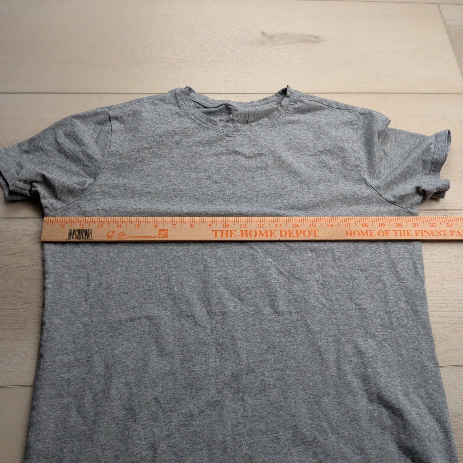 YoungLA Perfect Tee T-Shirt Mens Large Gray Scallop Hem Athletic Athleisure 402 gallery