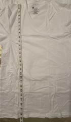 NEW No Packaging Hanes 3 Pack Sweat Block Tee Shirts V-Neck White Size M 38- 40″