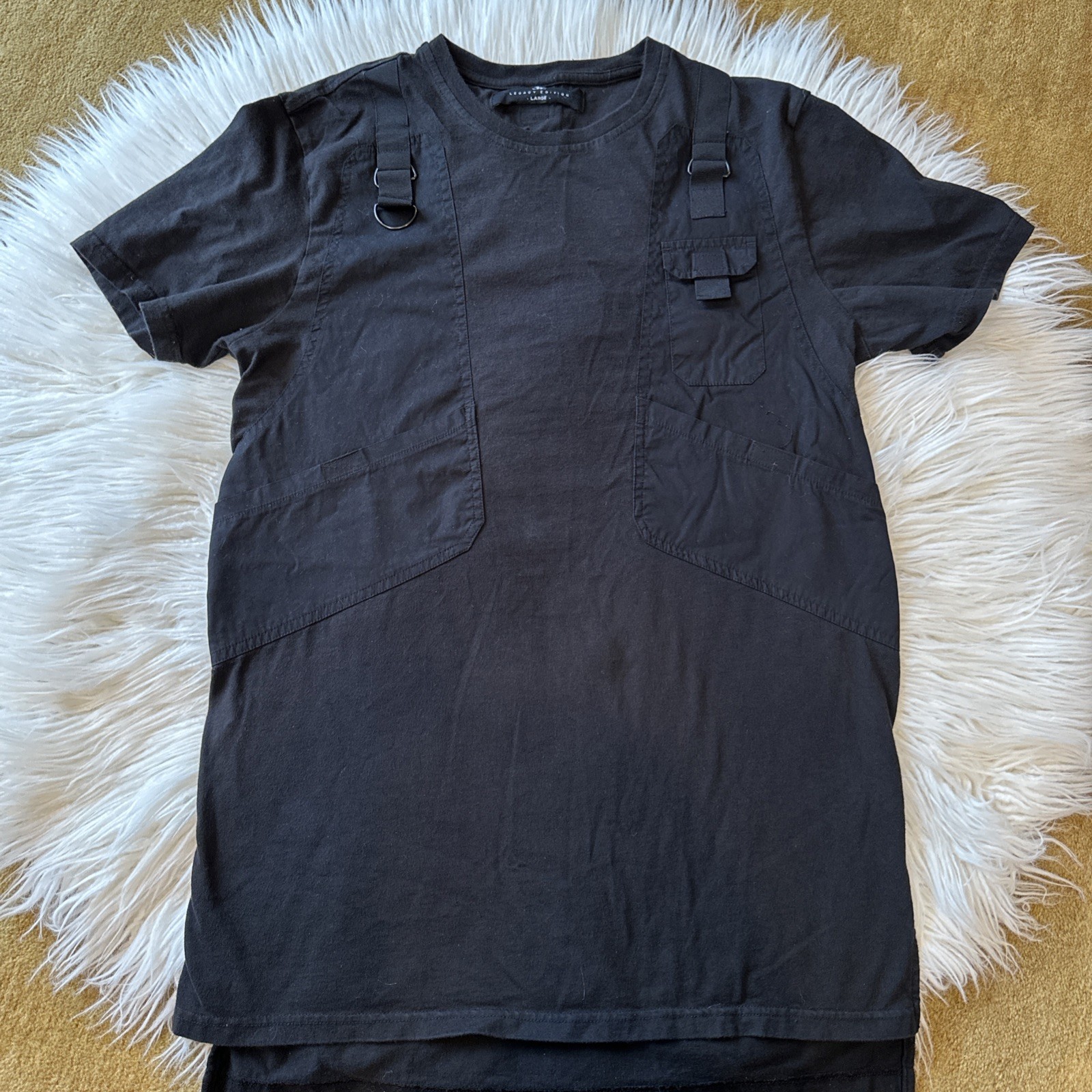 Jordan Craig T-Shirt Mens Large Legacy Edition Black Buckle & Pockets Accents gallery