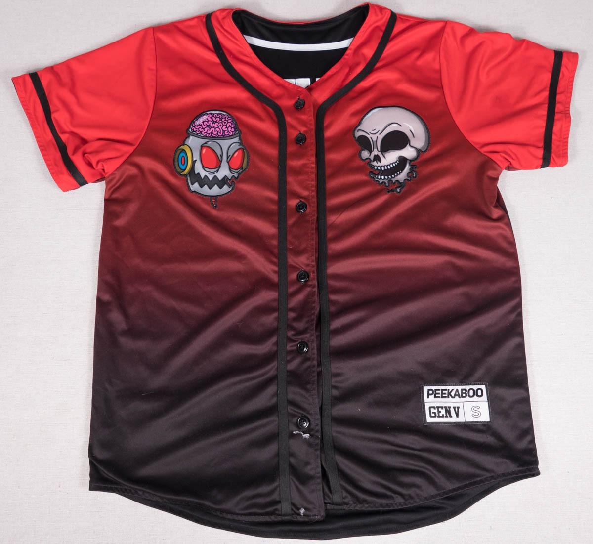 Peekaboo Gen V Reversible Baseball Jersey Small Limited Edition Rave Dubstep gallery