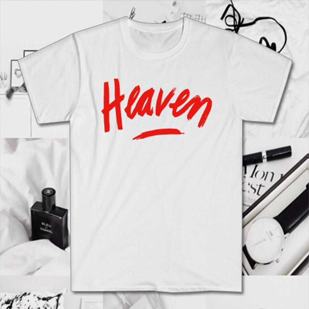 Heaven 80's Los Angeles Novelty Store Symbol Men's White T-Shirt Size S to 5XL gallery