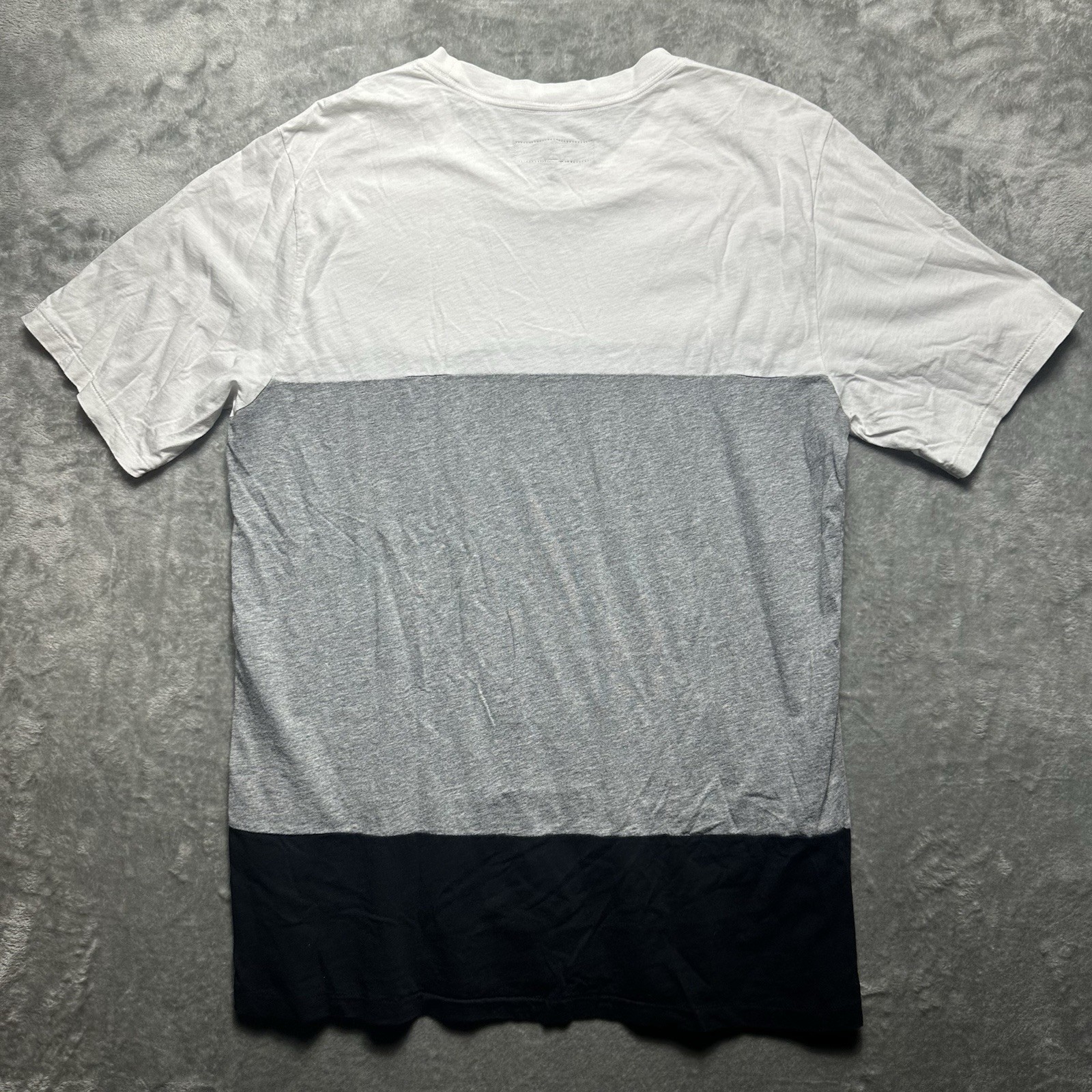 Rag & Bone Color-block Tee T-Shirt Mens Large White Gray Black Stretch gallery