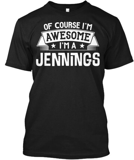 One-of-a-kind Jennings First Or Last Name Family T-Shirt Made in USA S-5XL