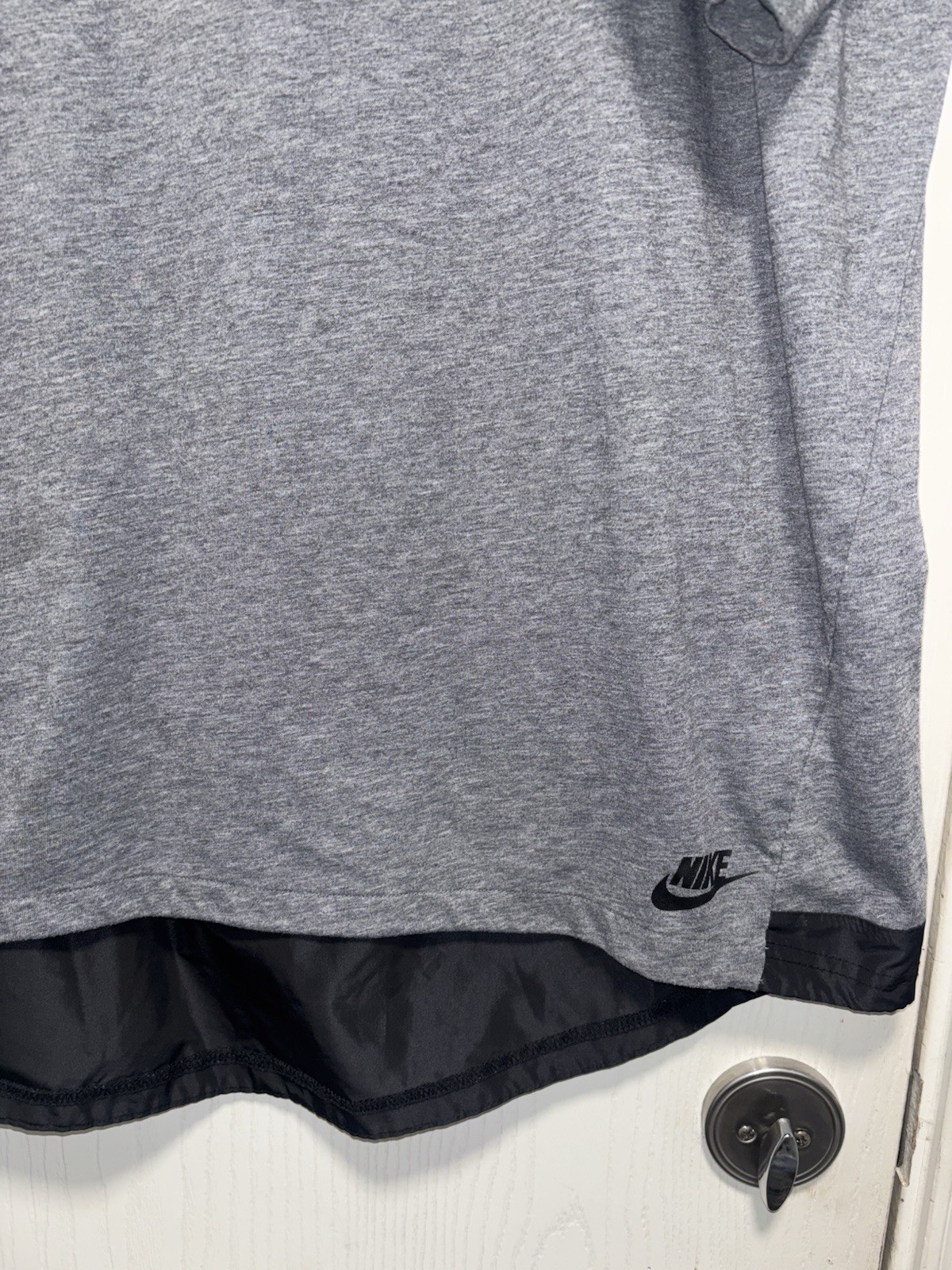 Nike Sportswear Bonded T-Shirt Mens XL Heather Gray Black Short Sleeve gallery