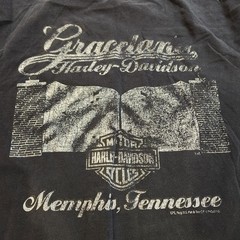 Vintage Harley Davidson Memphis Tennessee Graceland Distressed Shirt Size Large