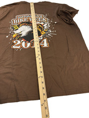 NWT Daytona Beach Florida Bike Week 2014 Brown T Shirt Men’s Size XL