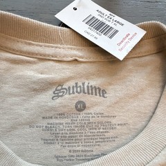 NWT Sublime Beige Sun/Wave Graphic Band T-Shirt Men’s XL