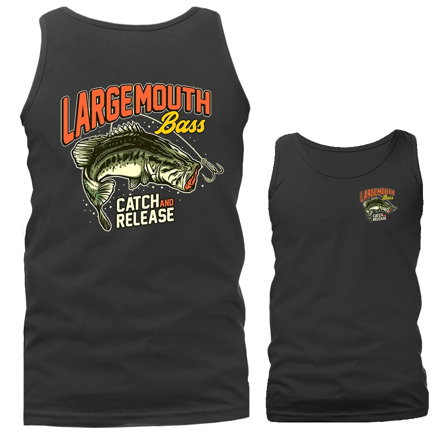 Largemouth Bass Catch & Release Outdoor Sports Fishing Tank Top