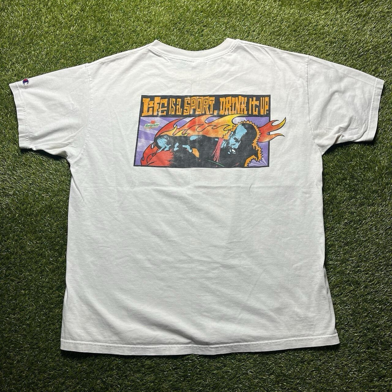Vintage Gatorade Champion Life is a Sport, Drink it Up Promo T Shirt XL