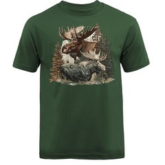 Bull Moose Forest Wildlife Wilderness Nature Outdoor T-shirt