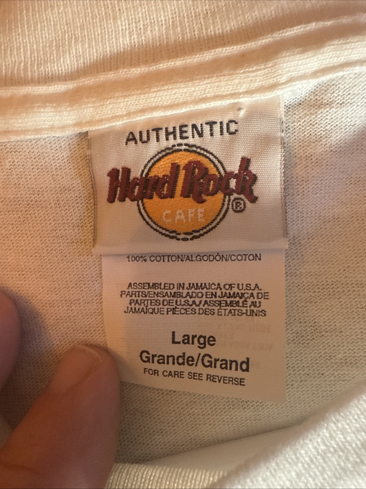 Vintage Hard Rock Cafe T Shirt Mens Large White San Francisco USA EUC gallery