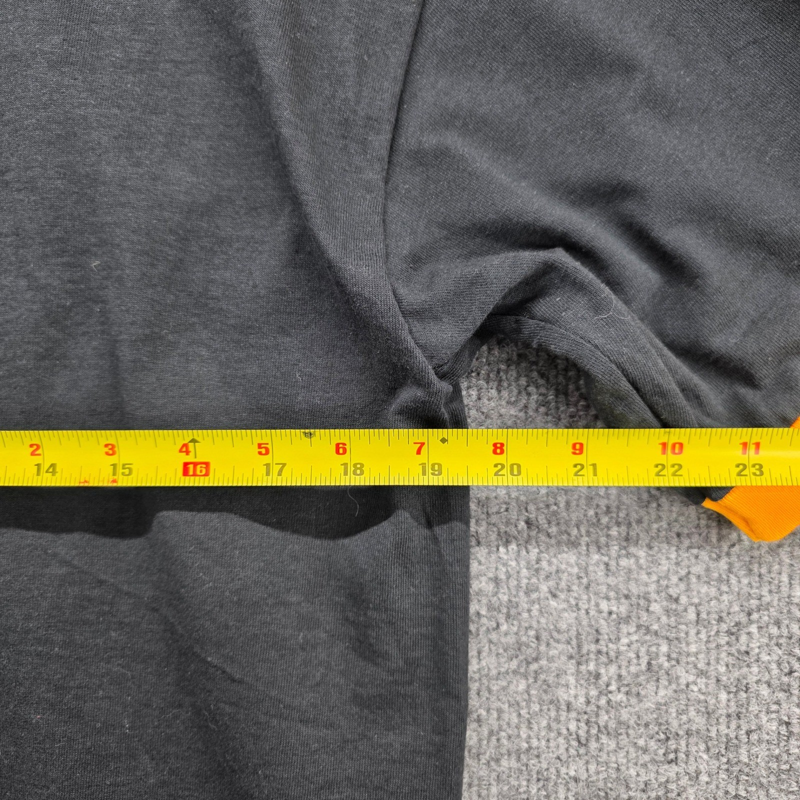 Vintage Delta Pro Weight Pittsburgh Steel City Ringer T-Shirt Black Yellow Mens gallery
