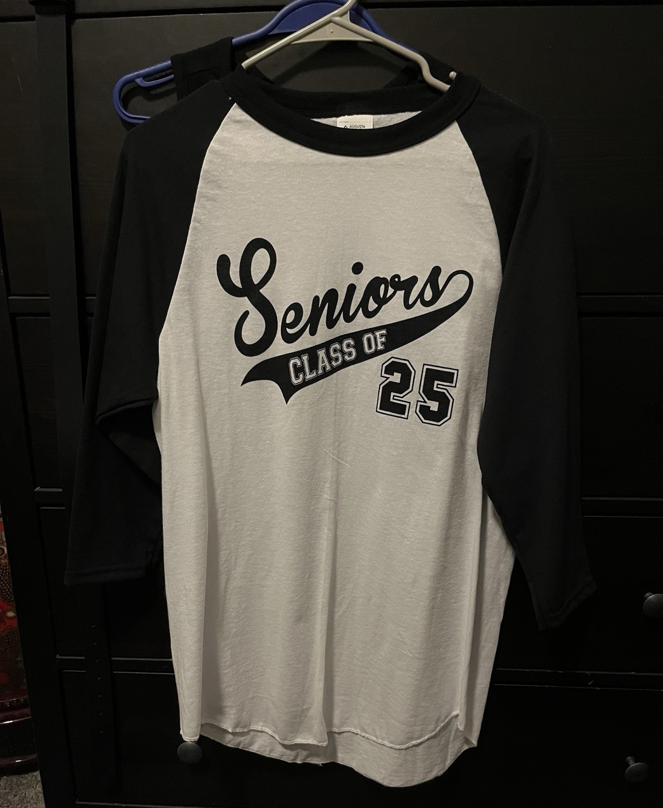 Augusta Sportswear Seniors Class of 25 Raglan Graphic T-Shirt Crew Neck 3/4 M/L gallery