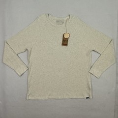 Faherty Mens Cloud Cotton Waffle Crew XXL Ivory Heather Thermal Shirt NWT