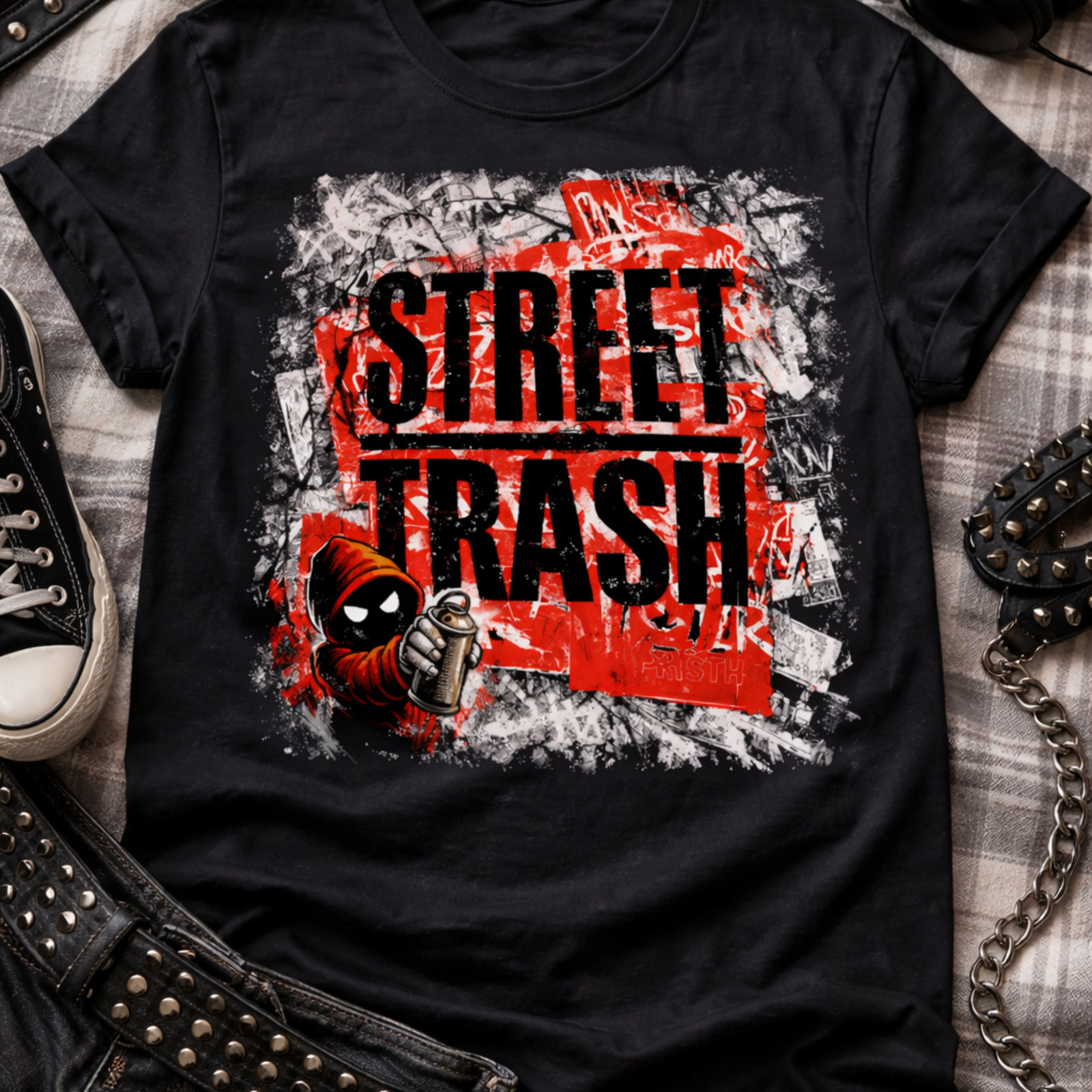 Punk Streetwear T-Shirt – Urban Punk Streetwear T-Shirt