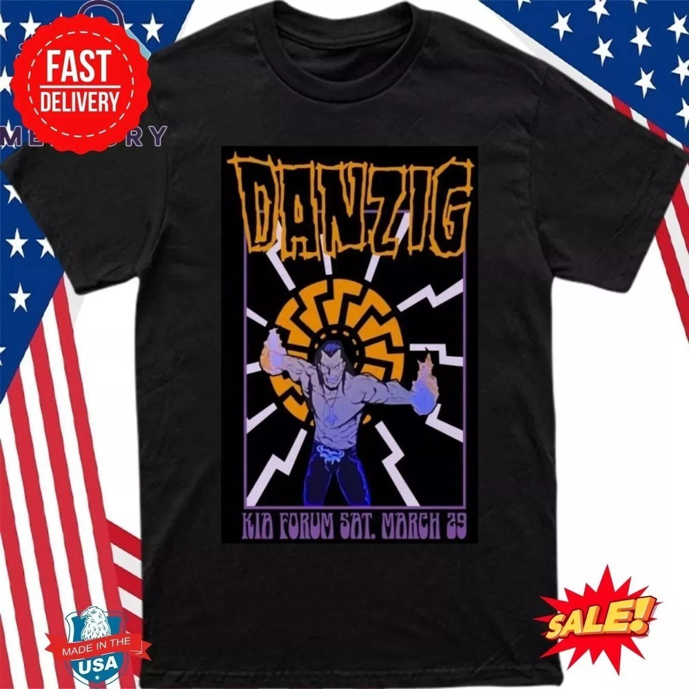Danzig Inglewood CA March 29 2025 Unisex T-Shirt S to 5X, fan gift gallery
