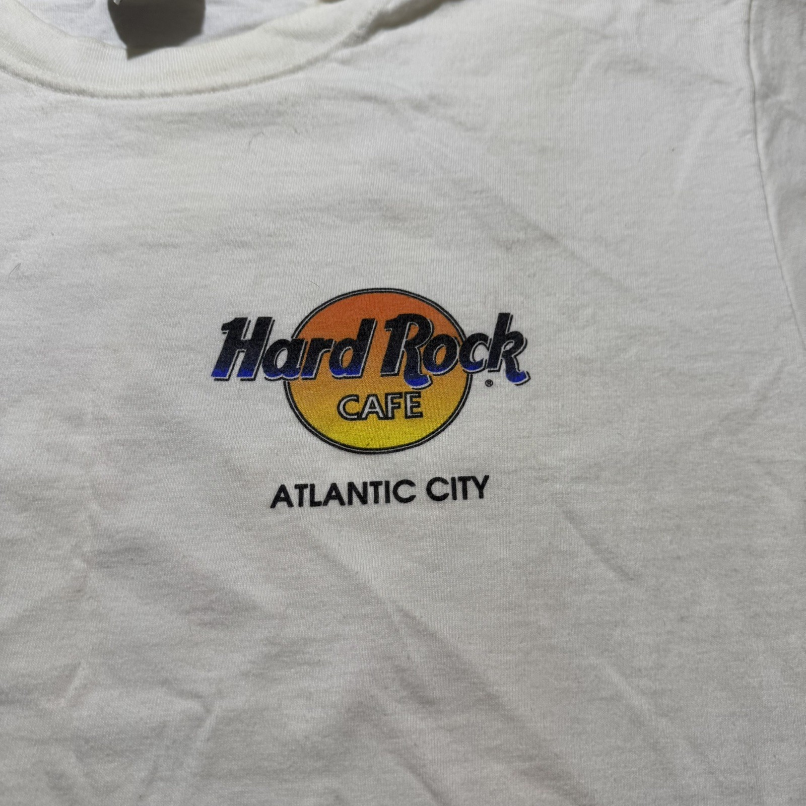 Vintage Hard Rock Cafe Atlantic City White T-Shirt Men’s Sz L USA Made Heavy Tee gallery