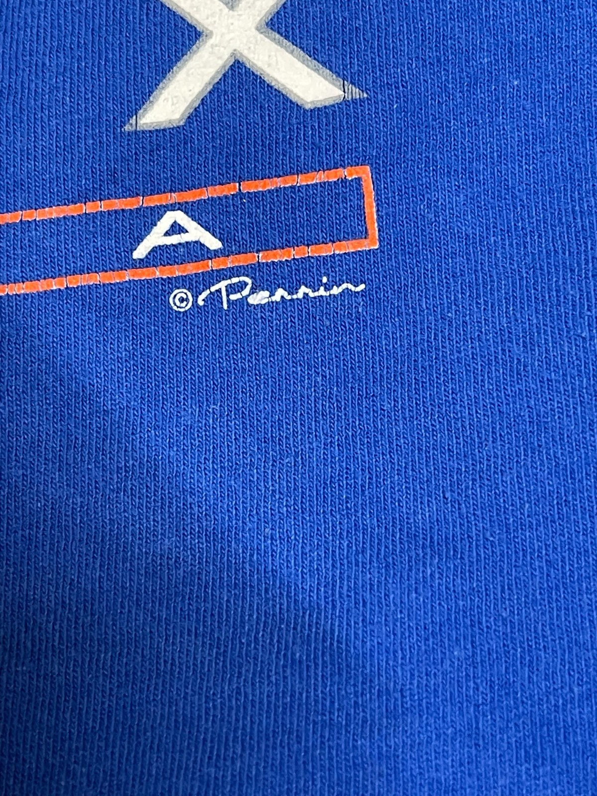 Vintage Delta Tag Men's Blue Phoenix Signed Perrin Size Medium gallery