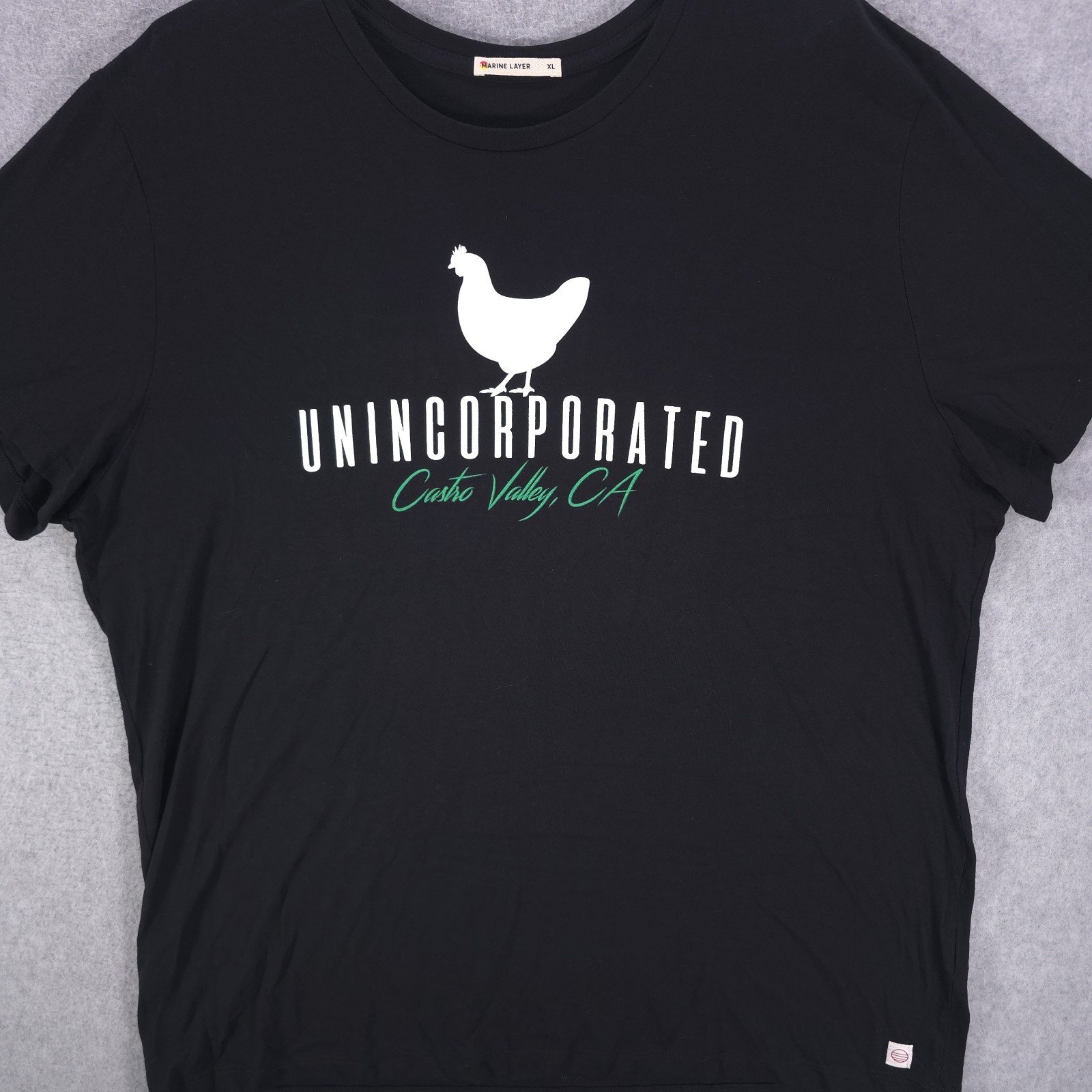 Marine Layer Custom Unincorporated Castro Valley Chicken Supima Shirt Unisex XL gallery