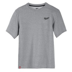 Milwaukee Men’s Large Gray Cotton/Polyester Short-Sleeve Hybrid Work T-Shirt