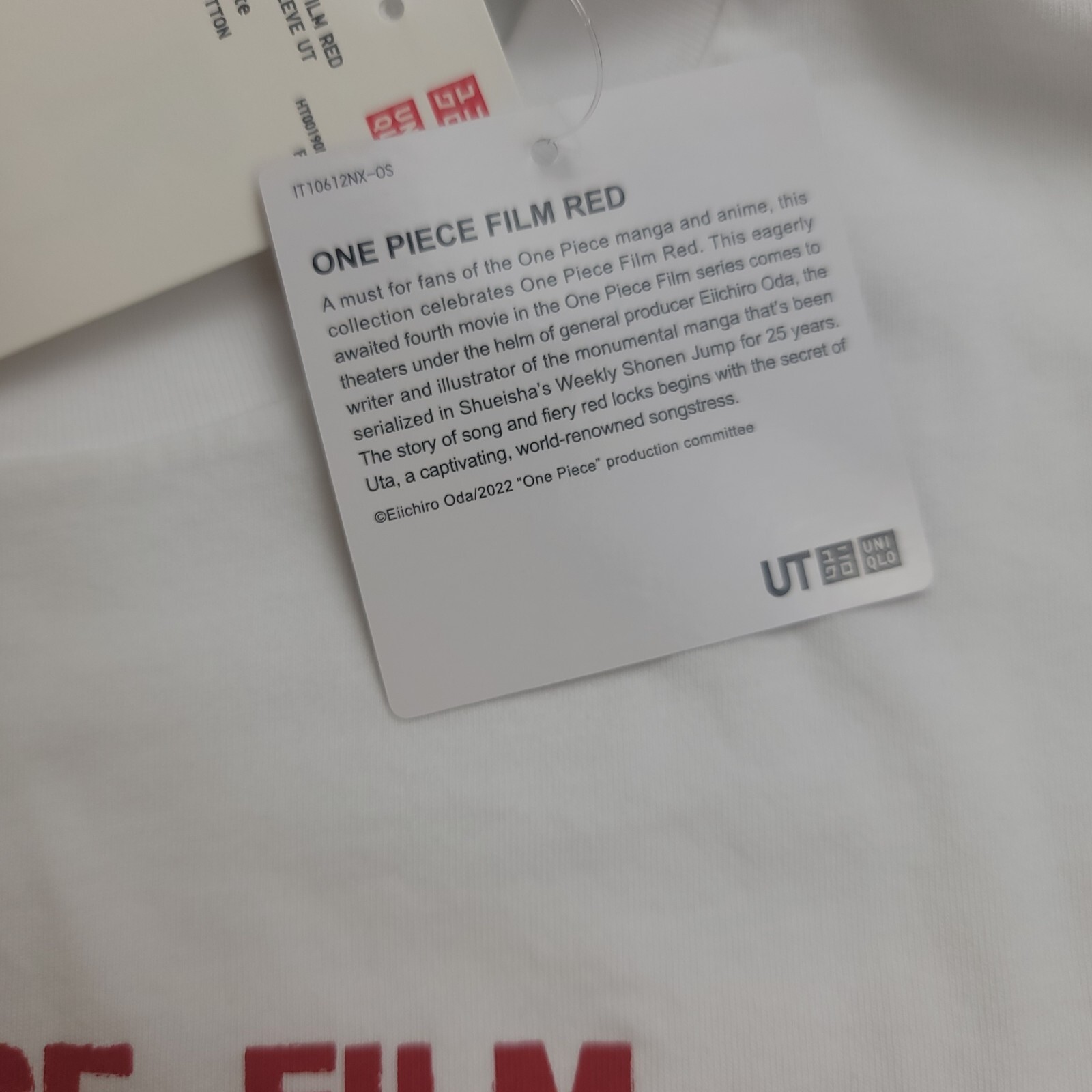 One Piece FIlm Red Movie UT Uniqlo Graphic T-shirt White Size M Anime Manga gallery