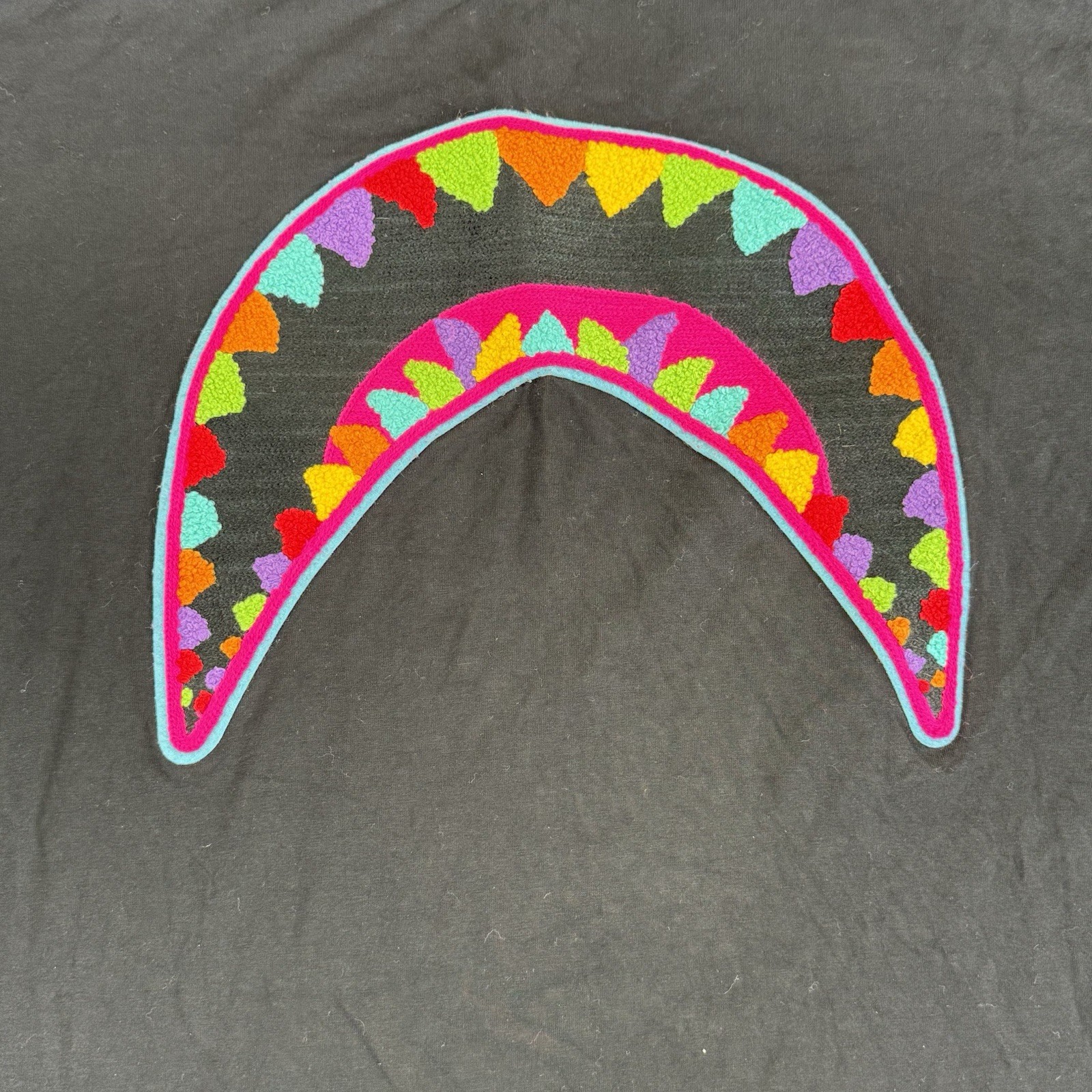 ETERNITY BC/AD BAPE Shark Mouth Embroidered Mouth T-Shirt Black 2XL gallery