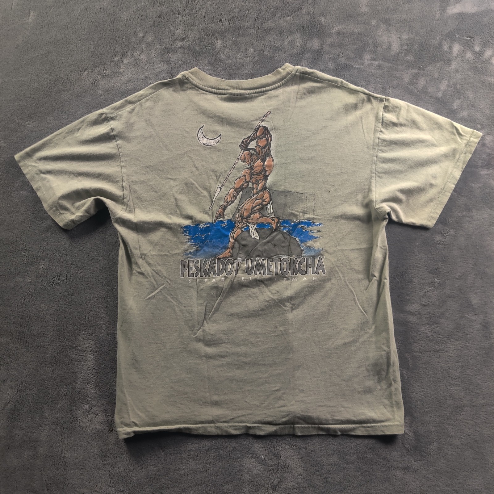 Vintage Hawaii Shirt Adult Mens Large Green Short Sleeve Peskadot Umetokcha gallery