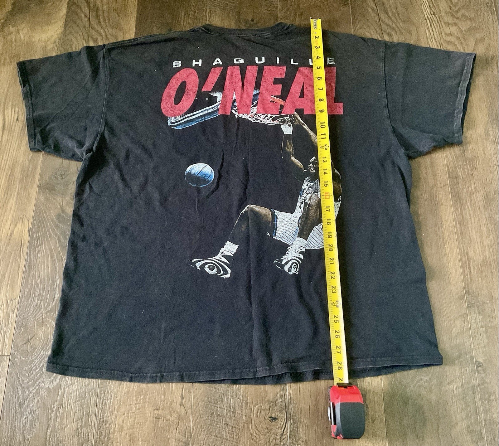 Shaquille O’Neal GOAT Crew Black Double Sided Graphic T Shirt, Size XL gallery