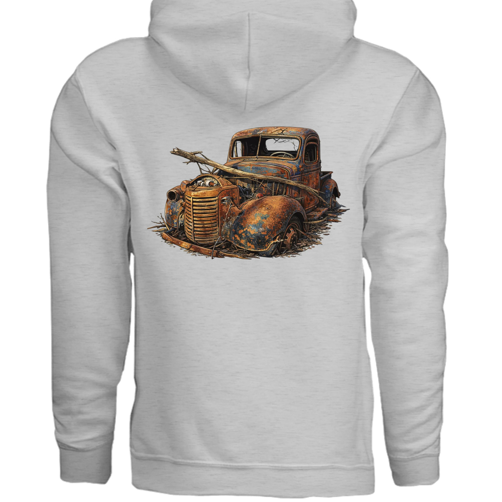 Vintage Car with Stick Graphic Tee | Wearable Art | An Old Man's Art gallery