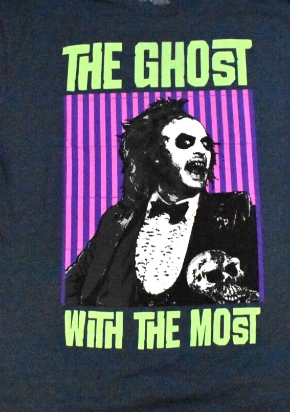 Beetlejuice Mens Big & Tall The Ghost With The Most Shirt New LT-5XLT gallery