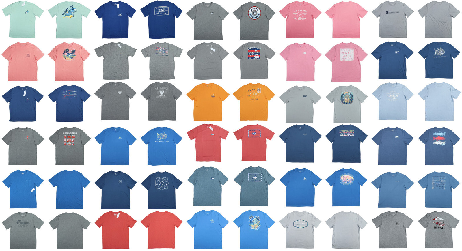 Southern Tide Graphic Print Short Sleeve Crew Neck Men's T-Shirt NWT Pick Style gallery